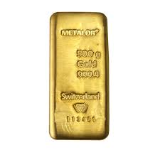500g Metalor Fine Gold bar