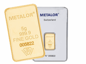 5g Metalor Fine Gold bar